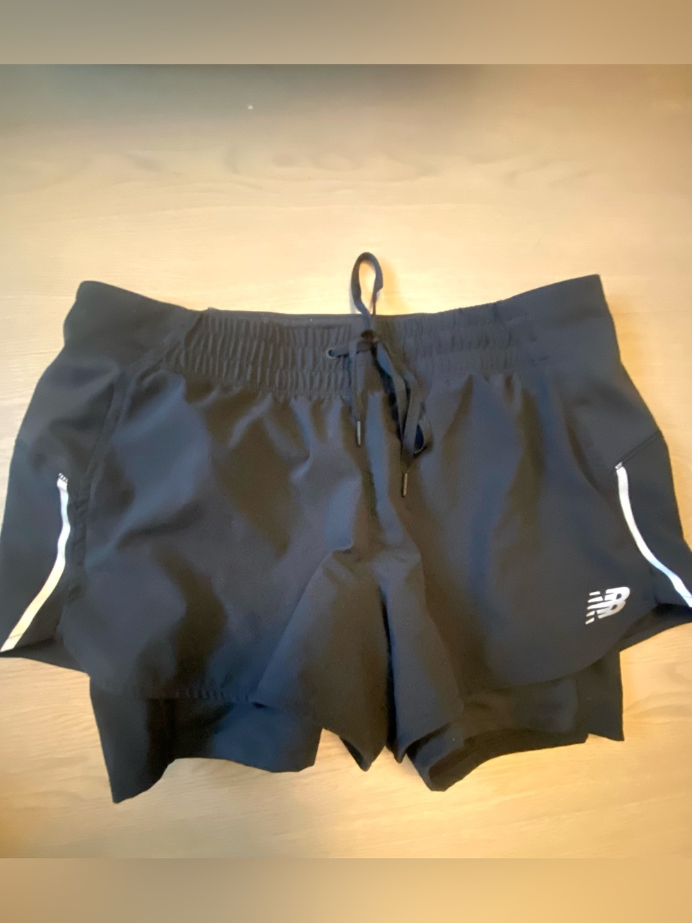 New Balance Black Active Shorts with White Logo